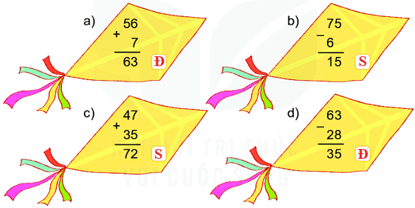 Bài 1 (trang 114 SGK Toán 2 tập 2)