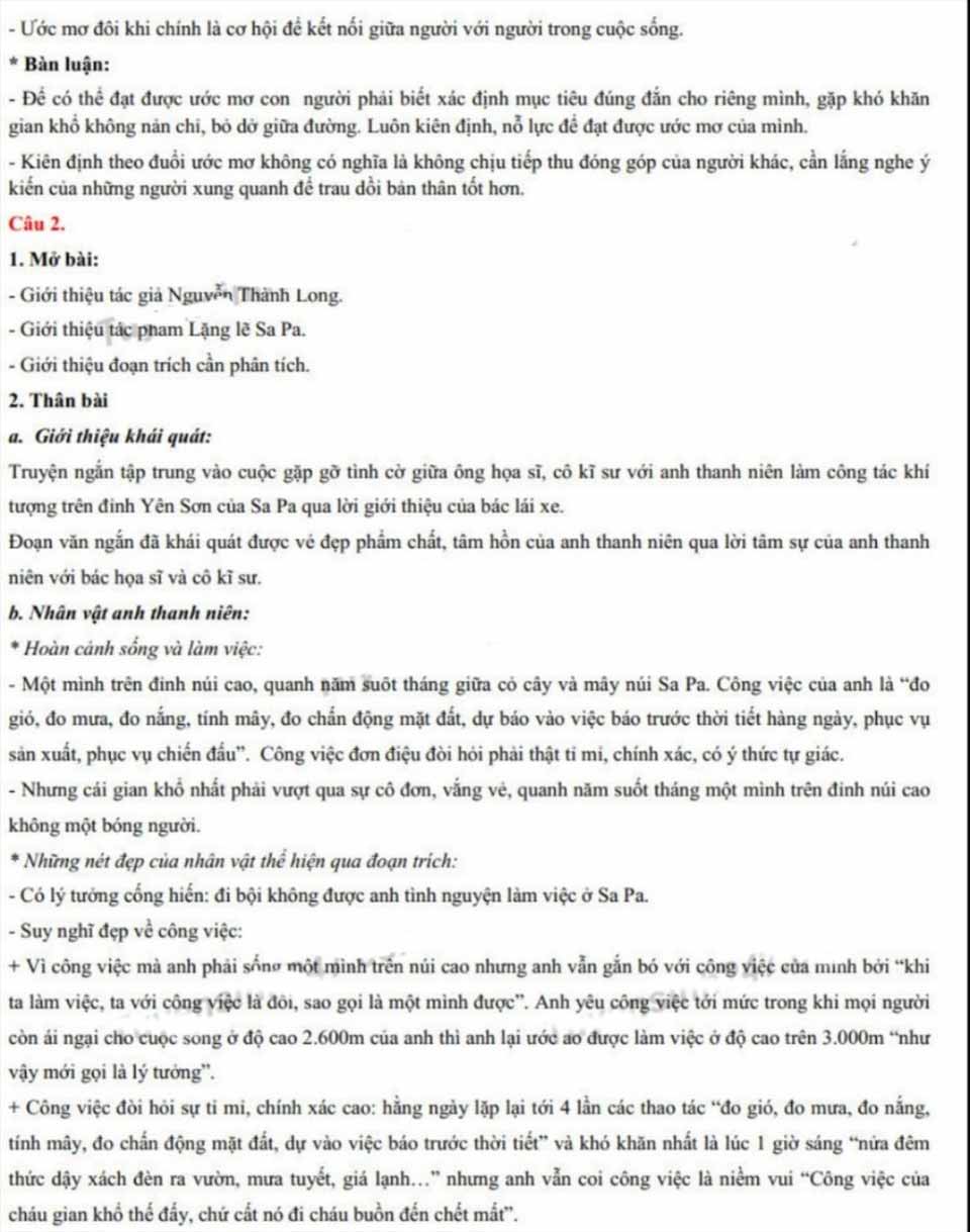 Đáp án đề thi tuyển sinh lớp 10 môn Văn Bắc Giang 2022