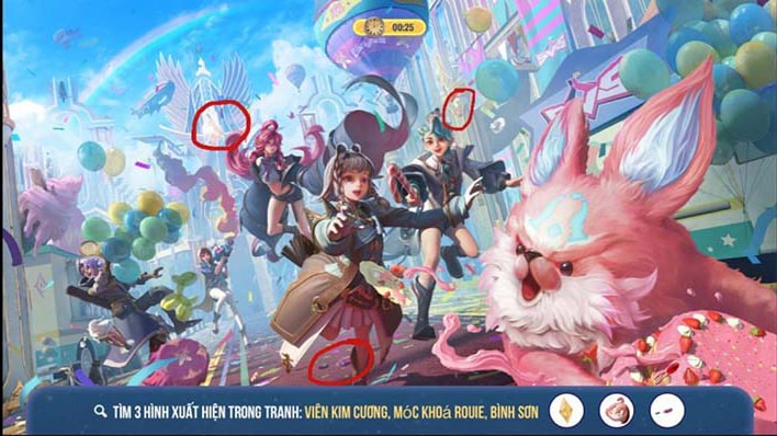 Tìm hình trong sự kiện liên quân