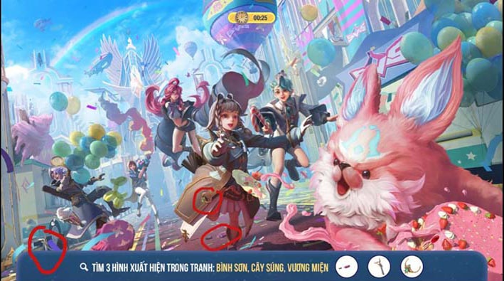 Tìm hình trong sự kiện liên quân