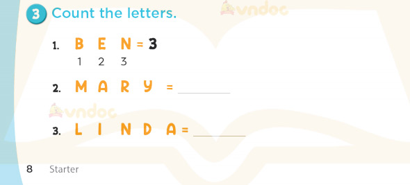 Tiếng Anh lớp 3 Starter The Alphabet