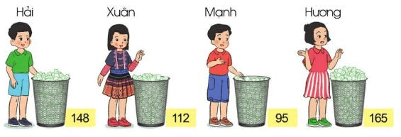 Bài tập 2. Trang 6 sgk toán 3 tập 1