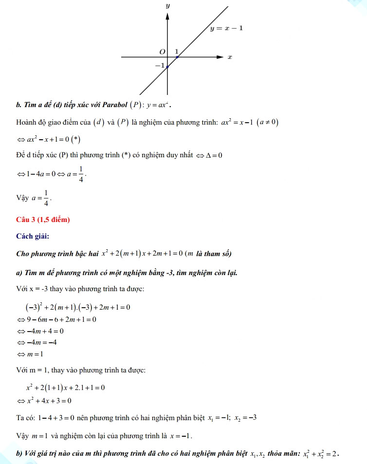 Đáp án đề thi tuyển sinh lớp 10 môn Toán tỉnh An Giang 2022