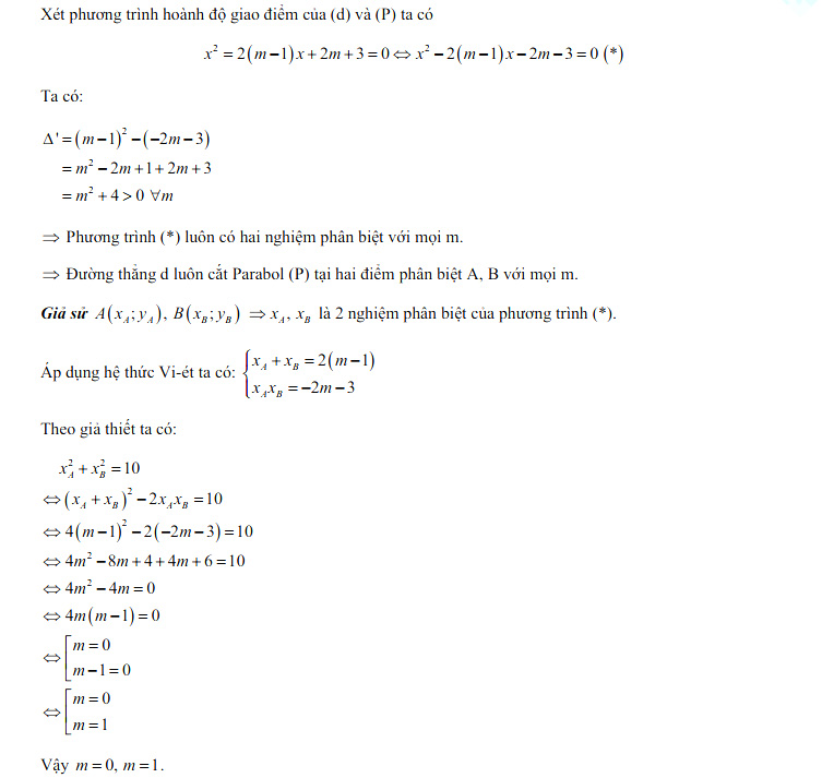 Đáp án Toán vào 10 Phú Thọ