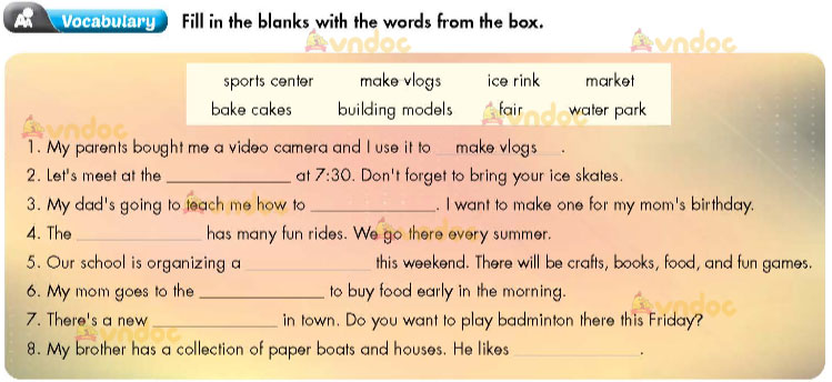 Tiếng Anh lớp 7 Unit 1 Review