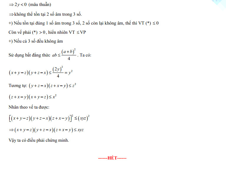 Đáp án đề thi tuyển sinh lớp 10 môn Toán tỉnh Tuyên Quang năm 2022