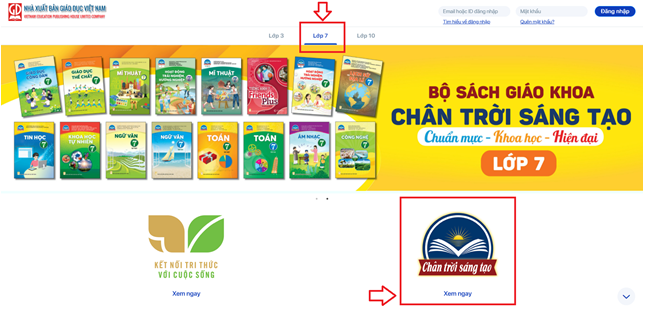 Sách Chân trời sáng tạo lớp 7