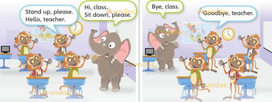 Tiếng Anh lớp 3 Unit 0 Lesson 6 Getting Started