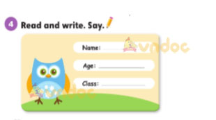 Tiếng Anh lớp 3 Unit 0 Lesson 9 Getting Started