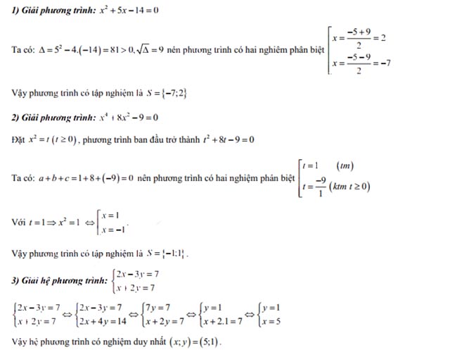 Đáp án đề thi vào lớp 10 môn Toán Đồng Nai năm 2022