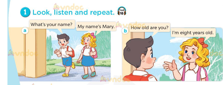 Tiếng Anh lớp 3 Unit 2 Lesson 2 Our names