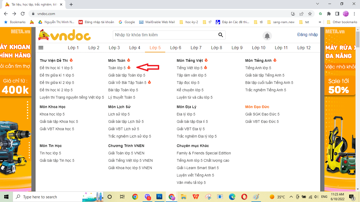 Thông tin trên web