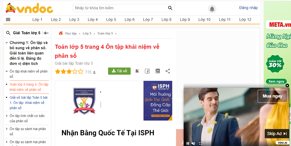 Thông tin trên web