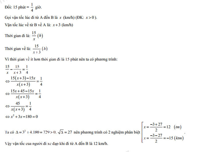 Đáp án đề thi vào lớp 10 môn Toán tỉnh Bắc Ninh 2022 câu 2