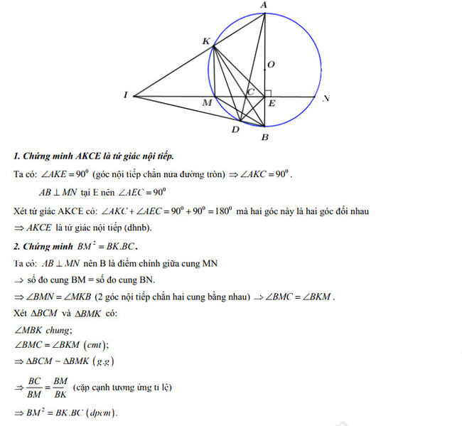Đáp án đề thi vào lớp 10 môn Toán tỉnh Bắc Ninh 2022 câu 3