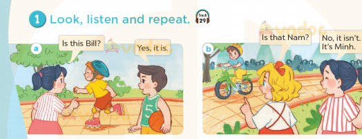 Tiếng Anh lớp 3 Unit 3 Lesson 2 Our friends