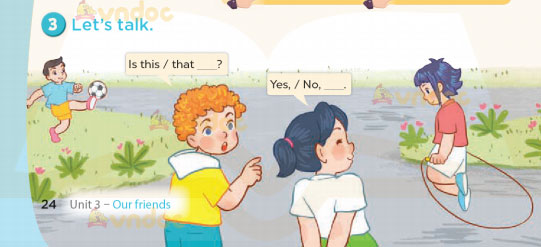 Tiếng Anh lớp 3 Unit 3 Lesson 2 Our friends