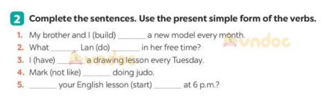 Unit 1 lớp 7 A Closer Look 2