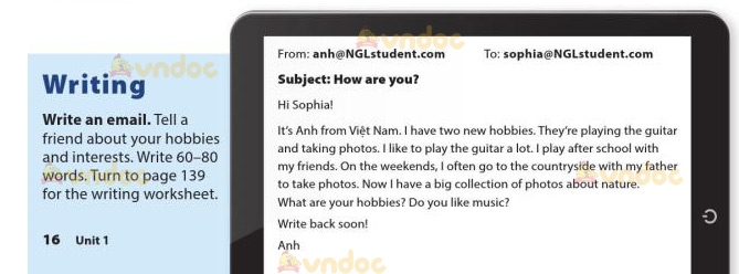 Tiếng Anh 7 Cánh Diều Unit 1 Writing