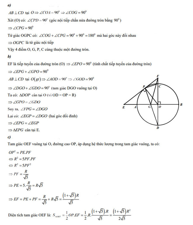Đáp án đề thi vào 10 môn Toán Quảng Ngãi năm 2022 câu 4