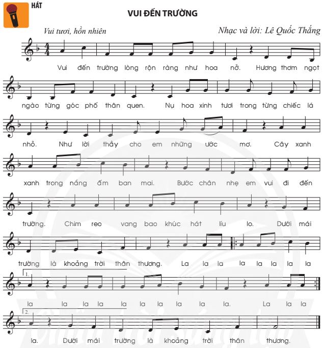 Hát: Vui đến trường SGK Âm nhạc 7 CTST