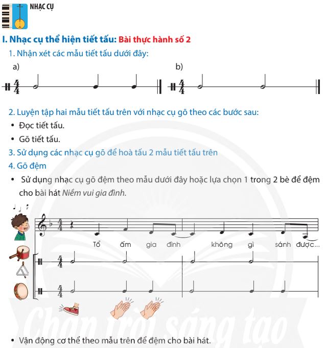 Nhạc cụ trang 14, 15, 16 SGK Âm nhạc 7 - Chân trời sáng tạo