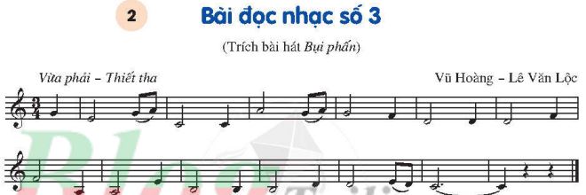 Đọc nhạc: Luyện đọc quãng 3 và bài đọc nhạc số 3 SGK Âm nhạc 6 CD