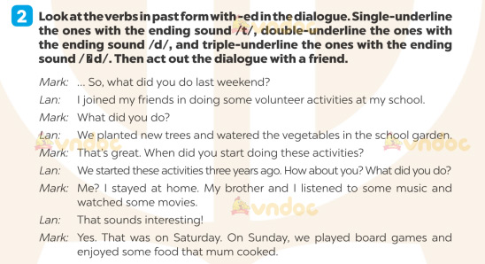 Giải SBT Tiếng Anh 7 Global Success Unit 3 Pronunciation