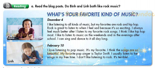 Tiếng Anh 7 Unit 3 Lesson 1