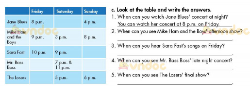 Tiếng Anh 7 Unit 3 Lesson 2