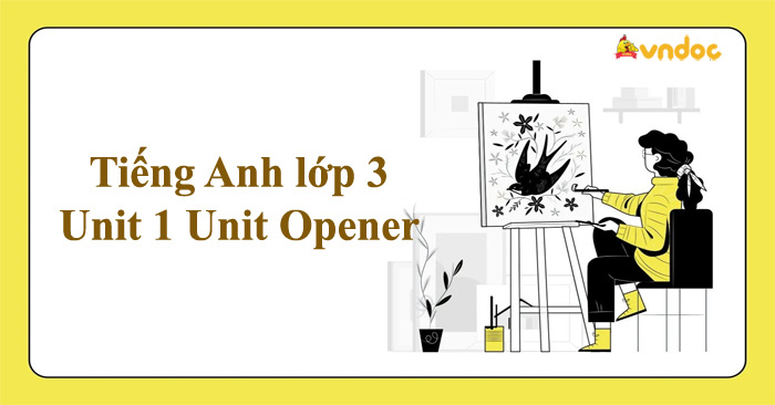 Tiếng Anh lớp 3 Unit 1 Unit Opener - Giải Unit Opener Unit 1 My ...