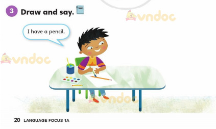 Tiếng Anh lớp 3 Unit 1 Language Focus 1a