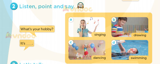 Tiếng Anh lớp 3 Unit 5 Lesson 1