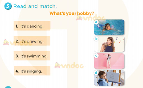 Tiếng Anh lớp 3 Unit 5 Lesson 1