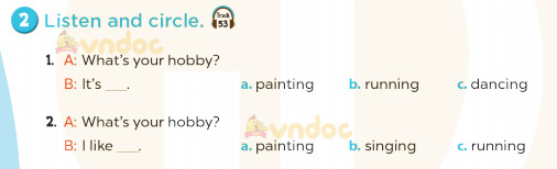 Tiếng Anh lớp 3 Unit 5 Lesson 3