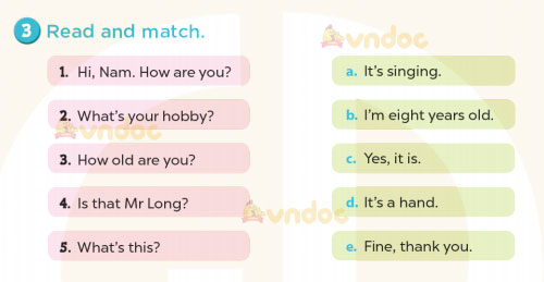 Tiếng Anh lớp 3 Review 1 sách Global Success