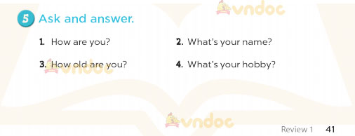 Tiếng Anh lớp 3 Review 1 sách Global Success