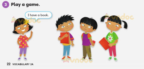 Tiếng Anh lớp 3 Unit 1 Vocabulary 2a