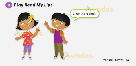 Tiếng Anh lớp 3 Unit 1 Vocabulary 2b