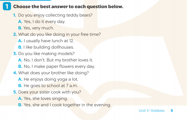 Giải SBT Tiếng Anh 7 Global Success Unit 1 Speaking