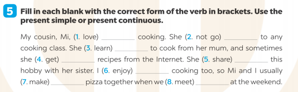 Giải SBT Tiếng Anh 7 Global Success Unit 1 Vocabulary & Grammar