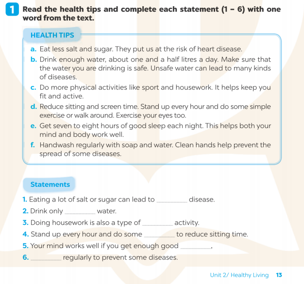 Giải SBT Tiếng Anh 7 Global Success Unit 2 Reading