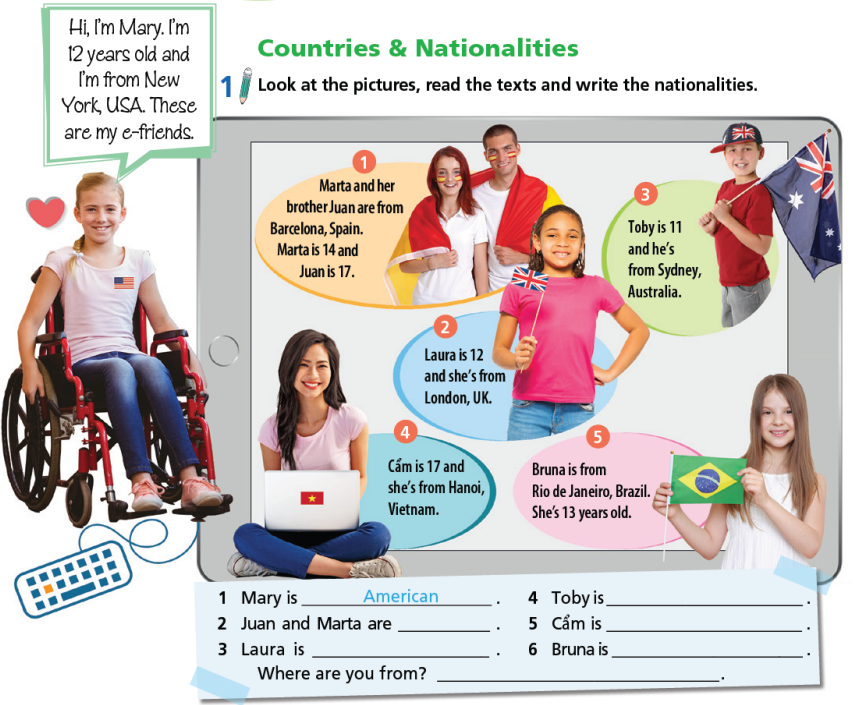 Tiếng Anh 7 Welcome back trang 6 7