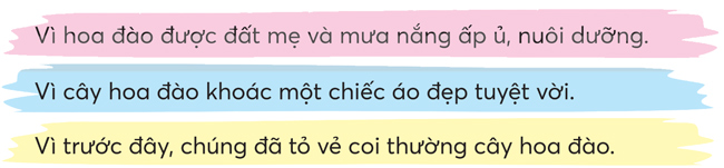 Bài 1: Chiếc áo của hoa đào
