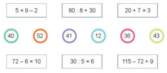 Toán lớp 3 trang 91, 92 Tính giá trị biểu thức số (tiếp theo) | Cánh diều