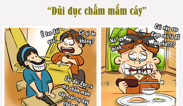 “Dùi đục chấm mắm cáy”