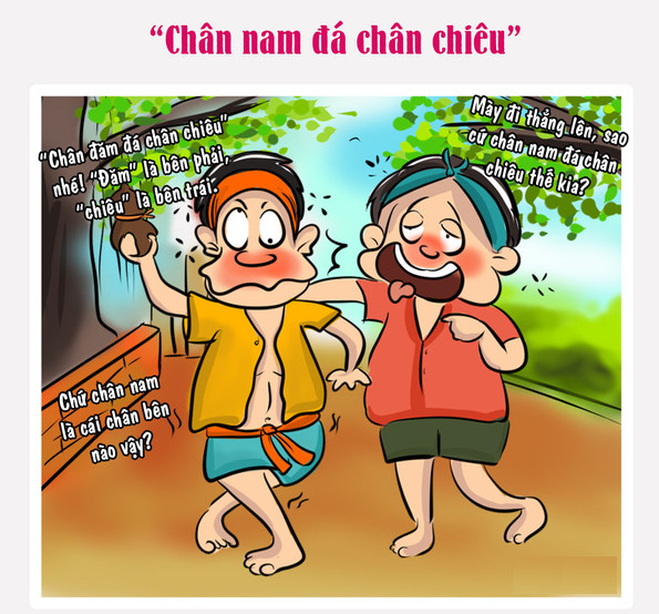 “Chân nam đá chân chiêu”