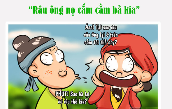 “Râu ông nọ cắm cằm bà kia”