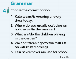 Tiếng Anh 7 Unit 1 Progress Check