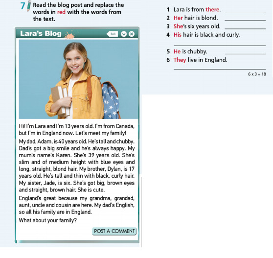 Tiếng Anh 7 Unit 1 Progress Check